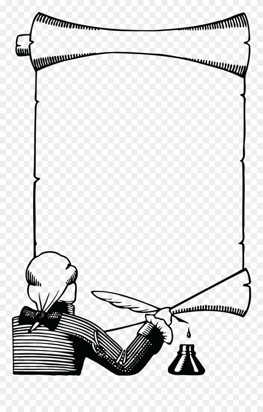 Free Scroll Clipart Ideal Vistalist Co Recent - Scroll Clipart Black And White Png Transparent Png