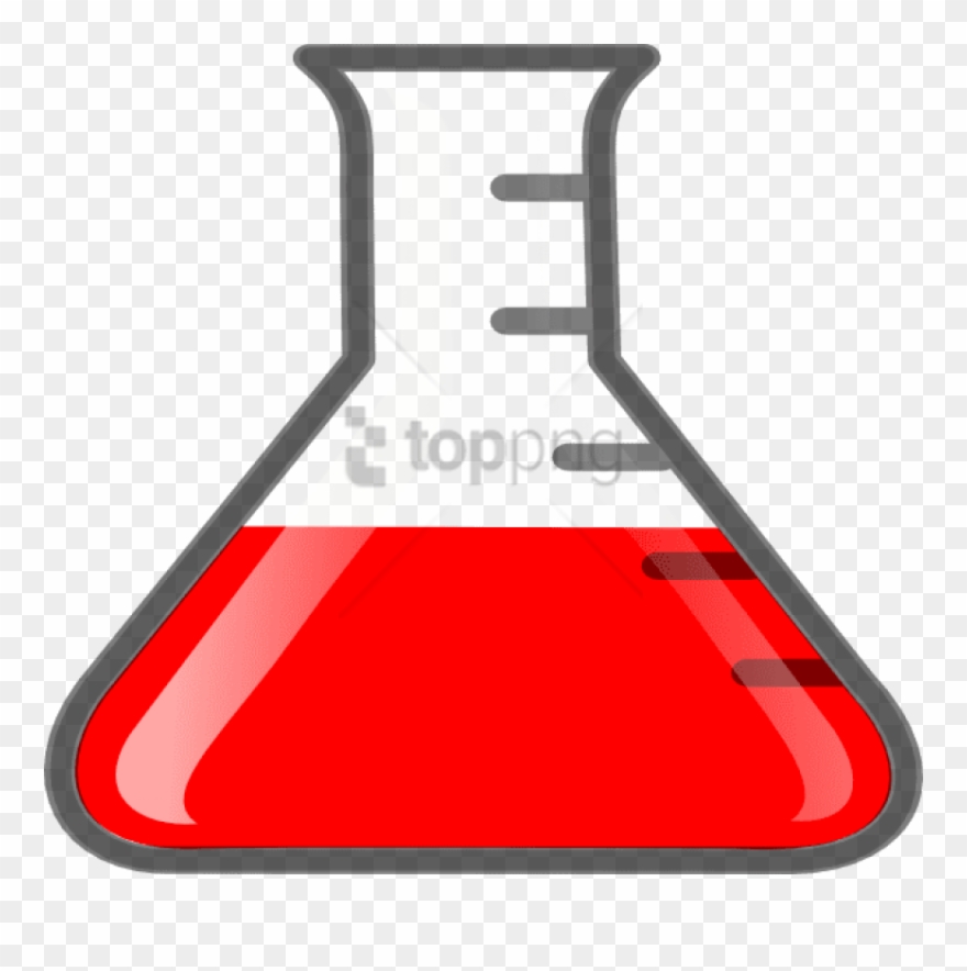 Red Clip Art At - Science Beaker - Png Download