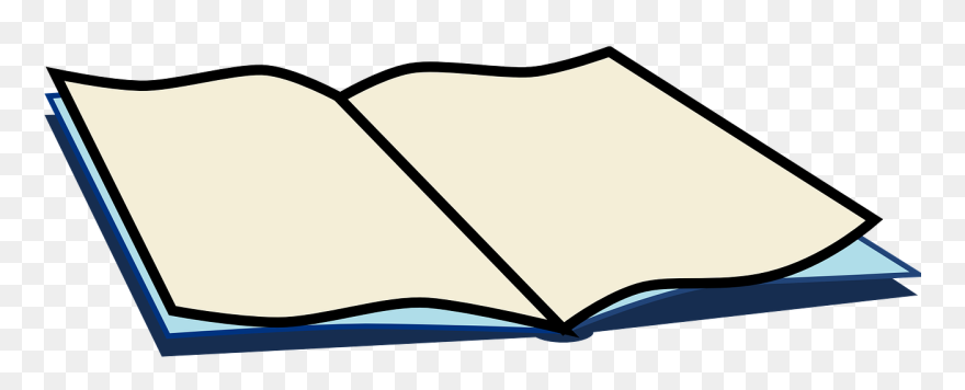 Notebook Clipart Writing Journal - Open Book Clip Art - Png Download