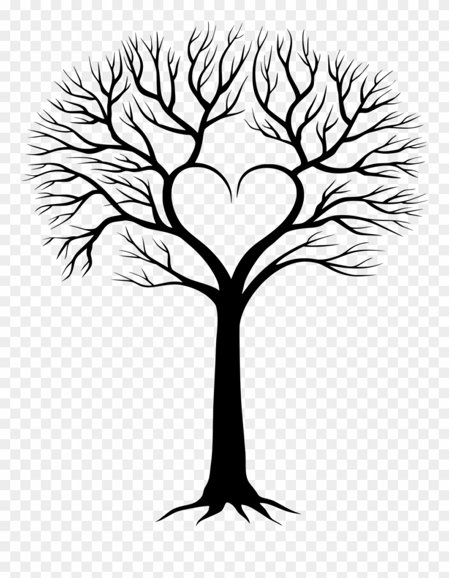 Family Tree With Birds 3 Clipart - Best Family Tree Drawing - Png Download