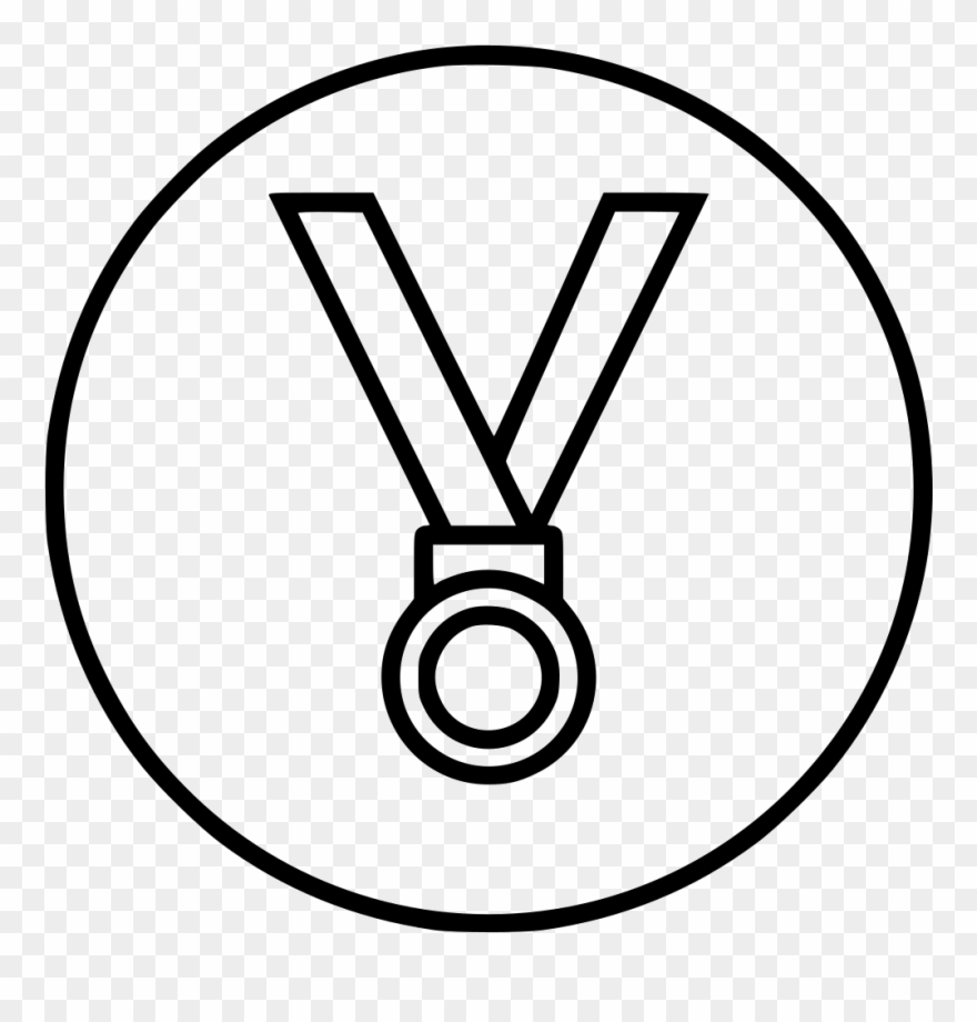 Medal Drawing Trophy Picture Black And White Download - Medal Clipart