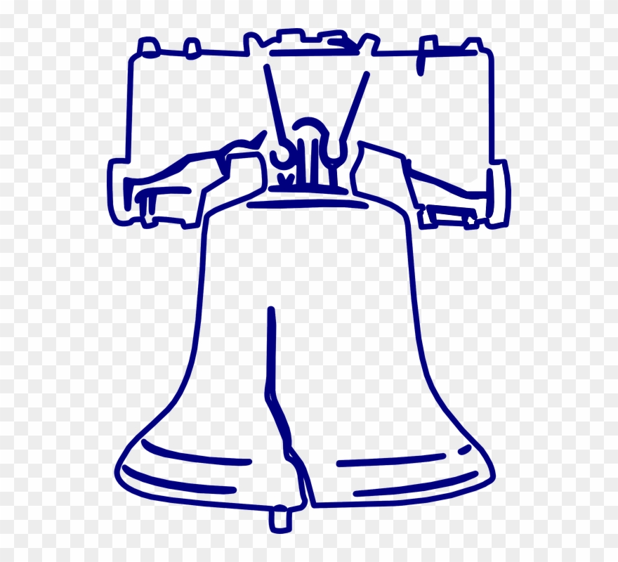 Bell Outline Cliparts - Liberty Bell Clipart Png Transparent Png