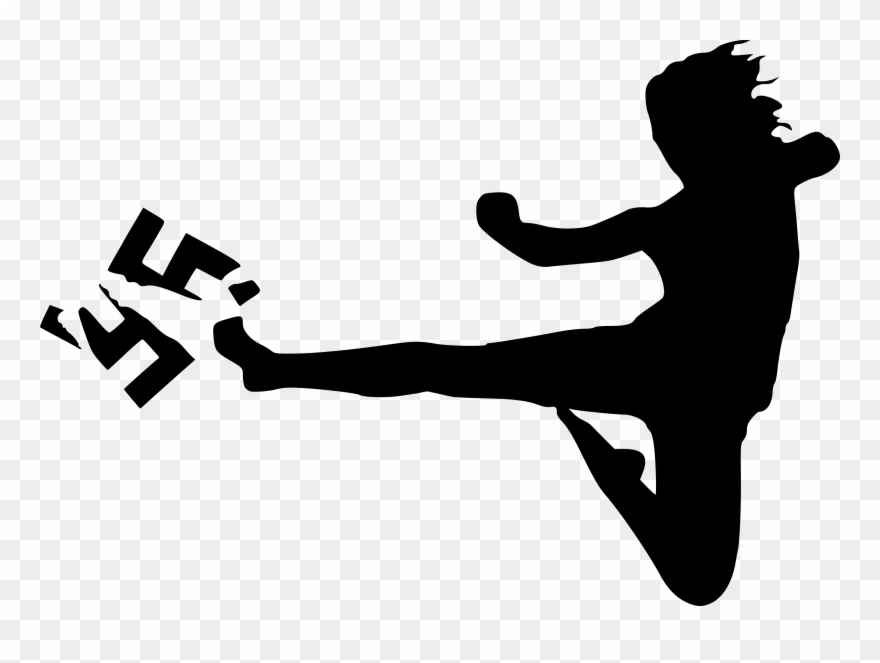 Kick Fascism Clipart