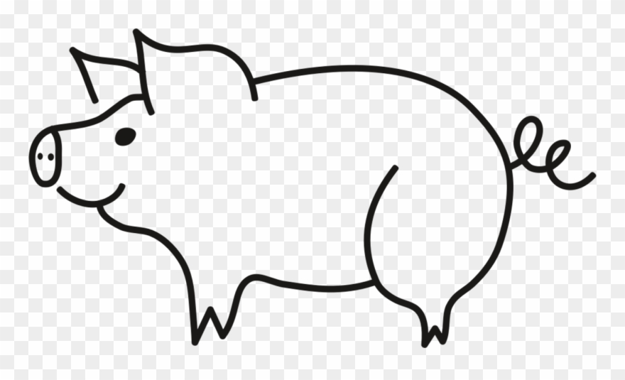 National Pig Day Drawing Piggy Bunny Coloring Book - Pig Black And White Clipart Png Transparent Png
