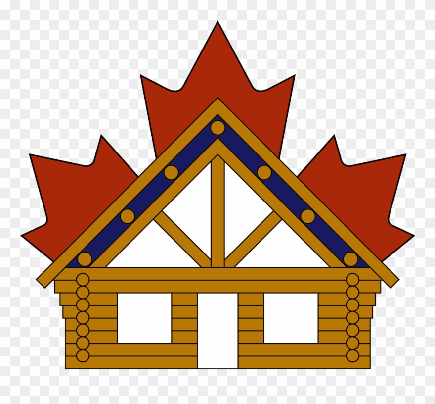 Handcrafted Canadian Log Homes - Canada Flag Flat Clipart