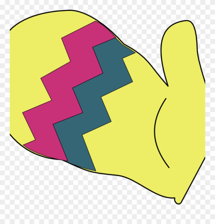 Gloves Clipart Coat - Clip Art - Png Download