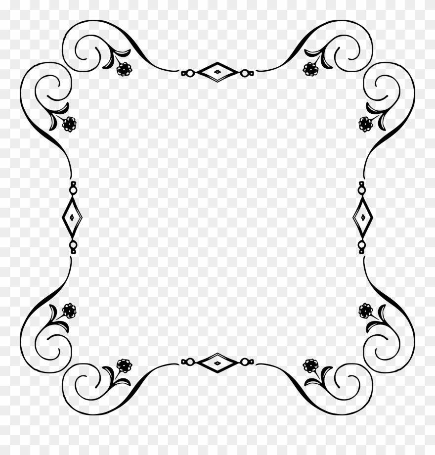 Big Image - Elegant Text Frame Png Clipart