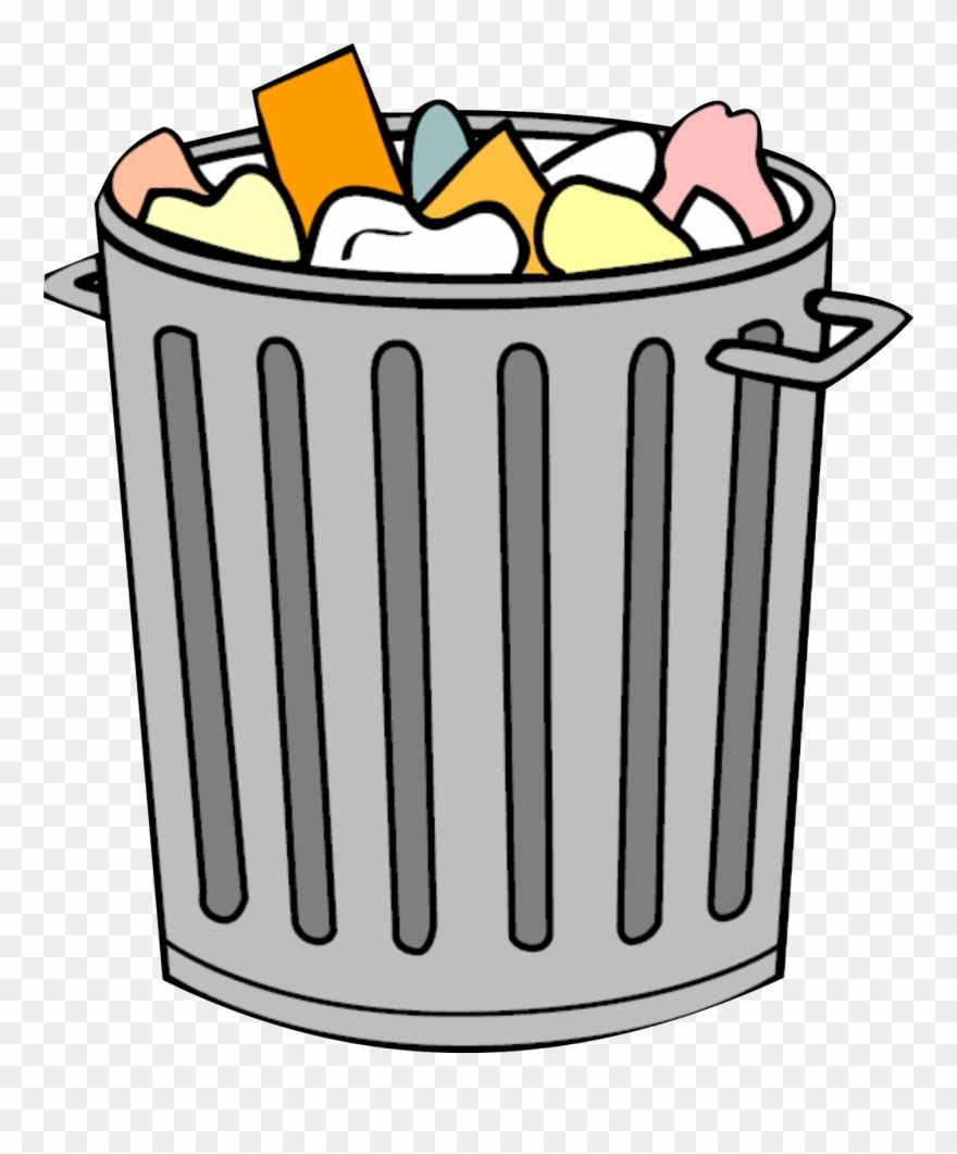 Land Pollution - Kartun Tempat Sampah Clipart