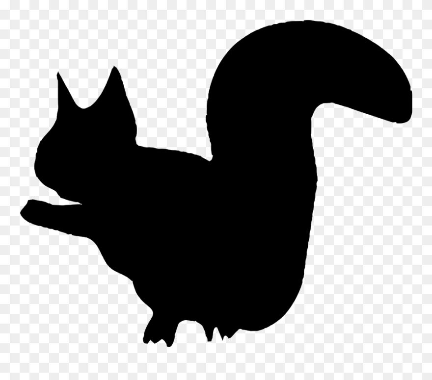 Squirrel Animal Silhouettes Computer Icons - Small Animal Silhouette Png Clipart