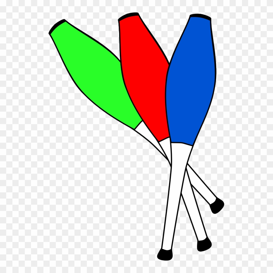 Juggling Club Juggling Ball Circus Clown - Juggling Clip Art - Png Download