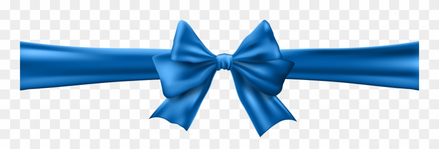 Stock Blue Bow Tie Clipart - Blue Ribbon Bow Png Transparent Png