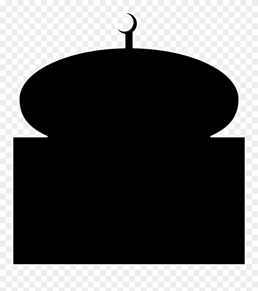 Clip Art Masjid Clipart Mosque Clip Art - Gambar Kubah Masjid Hitam Putih - Png Download