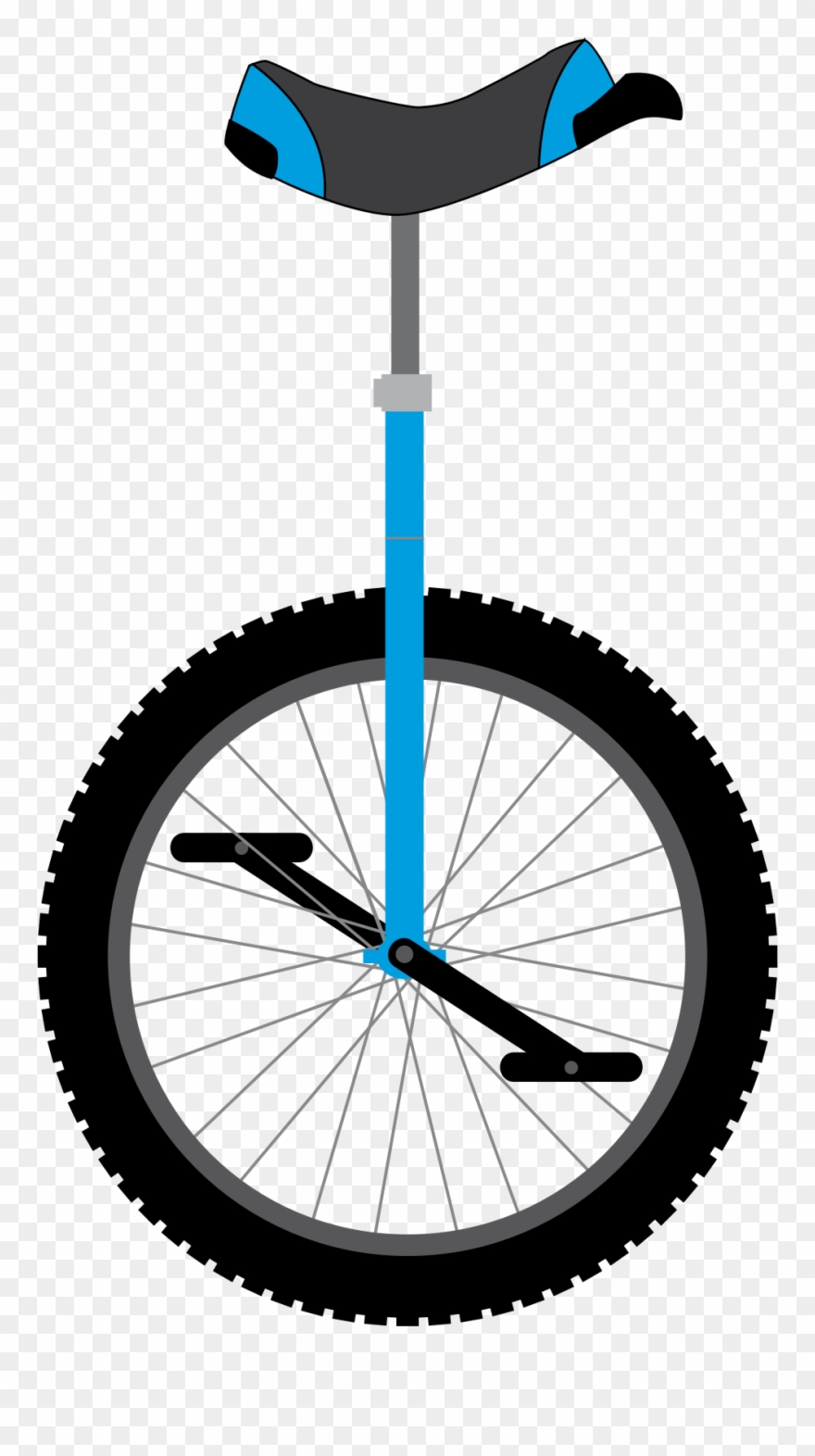 Clipart - Unicycle Clipart Png Transparent Png