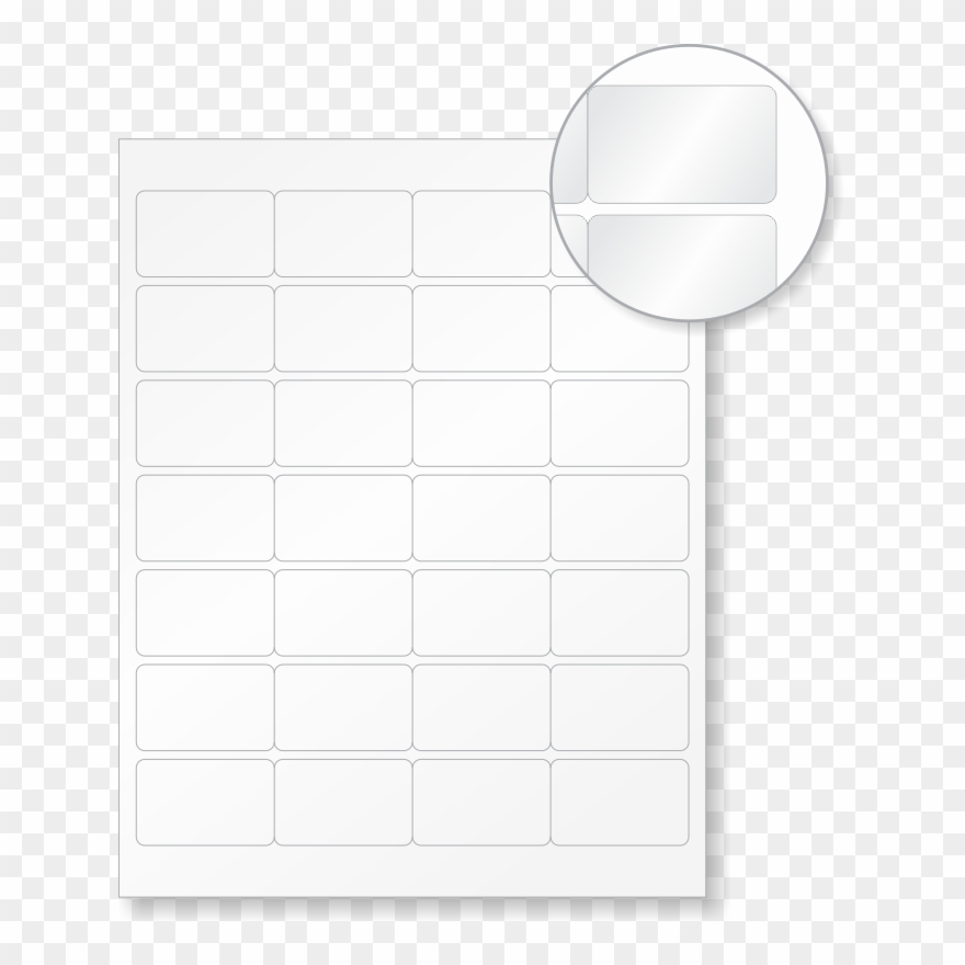 Laser Printer Safety Labels Blank Label Stationery - Circle Clipart