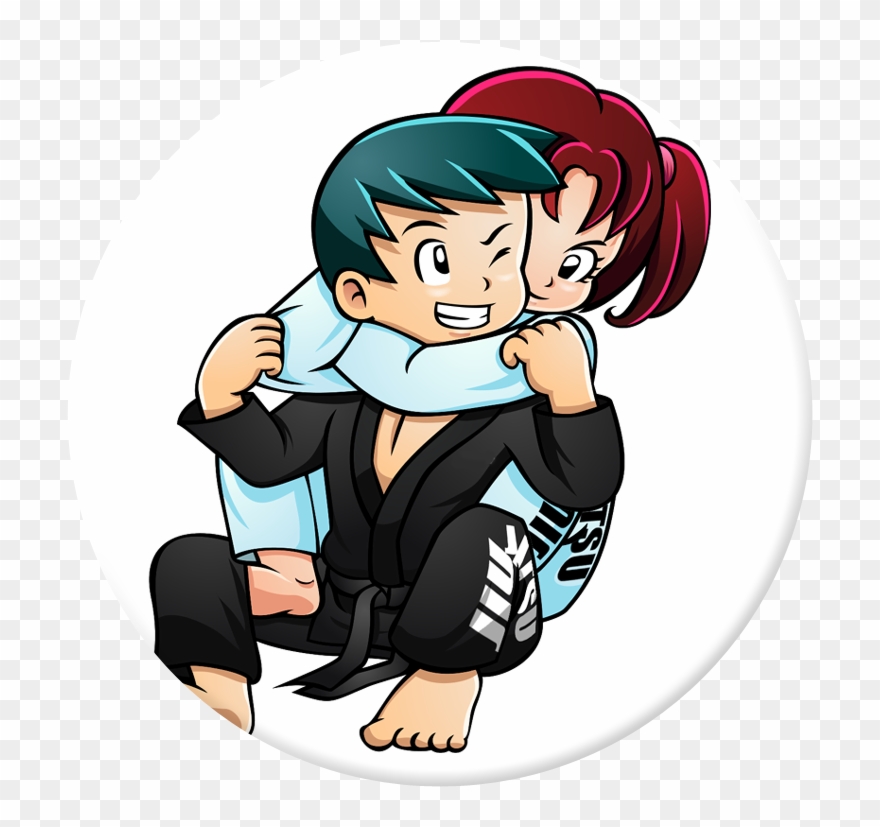 Bully Proof Kids - Cartoon Jiu Jitsu Clipart