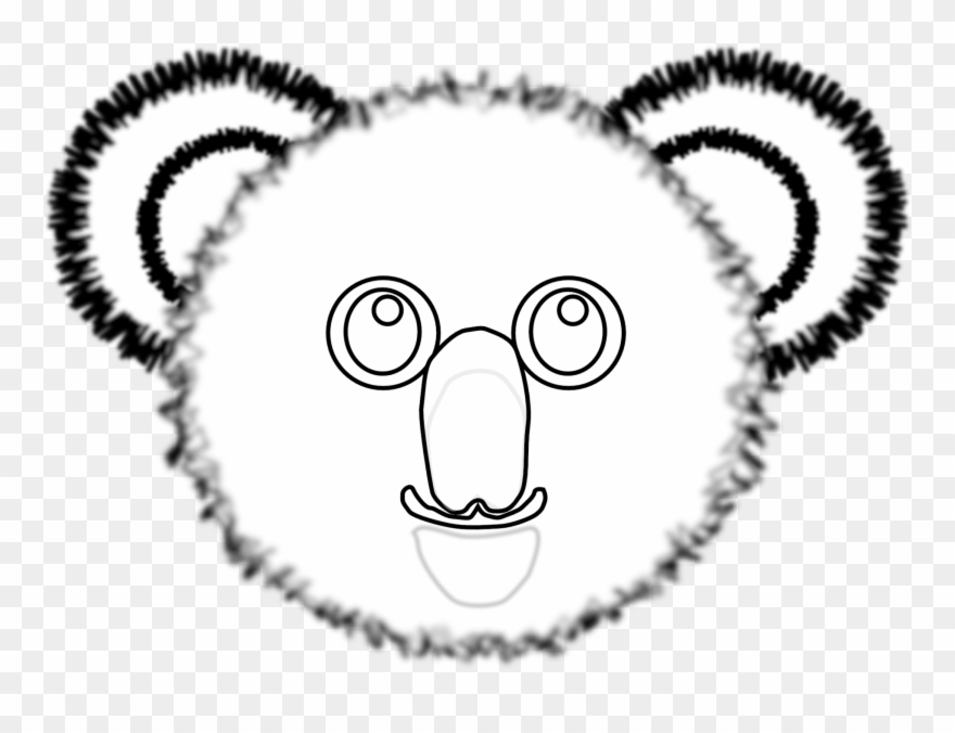 Clip Arts Related To - Koala Clipart Black And White Realistic - Png Download