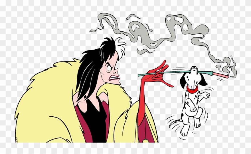 Back To 101 Dalmatians Clip Art Menu - Cruella De Vil Puppies - Png Download