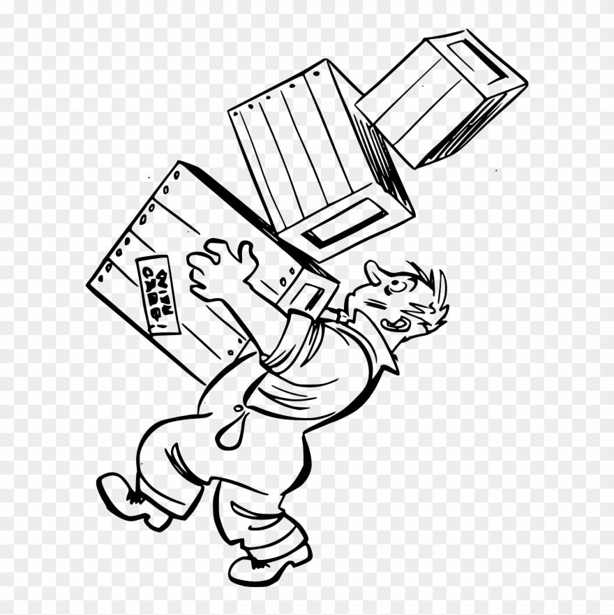 Don't Lift Too Much - Gambar Kartun Angkat Beban Clipart