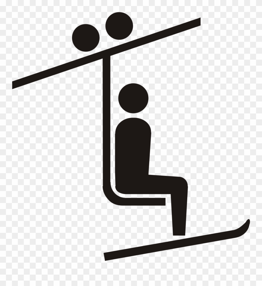 Open - Ski Lift Logo Clipart