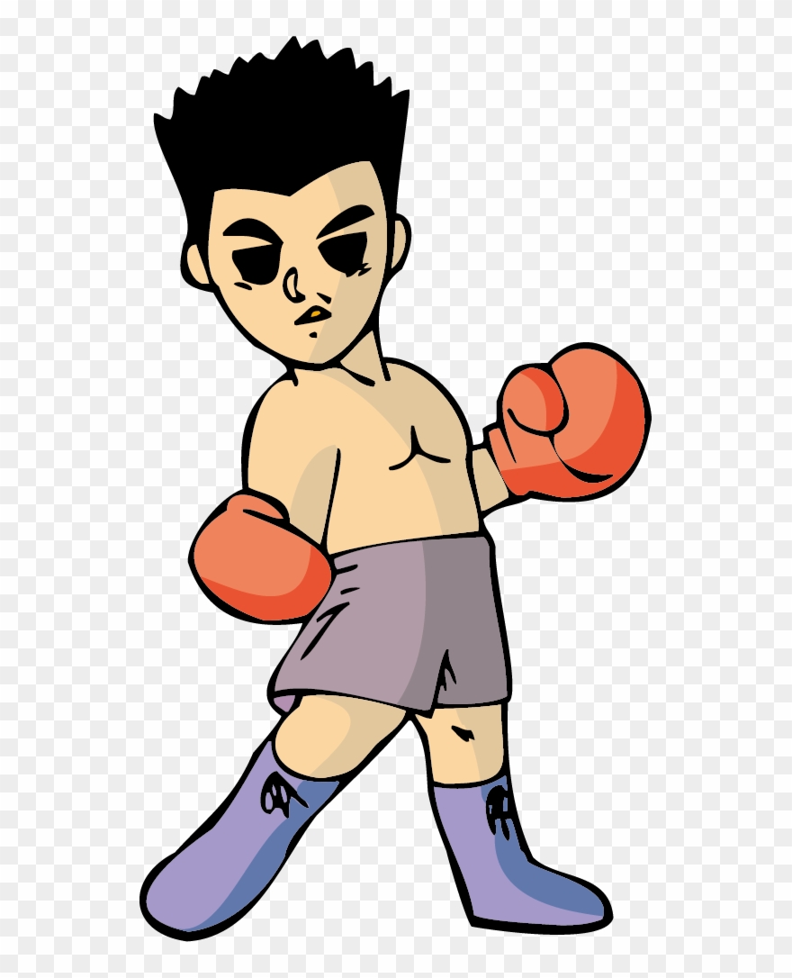 Kickboxing Sport Mixed Martial Arts - 拳擊 Q 版 Clipart