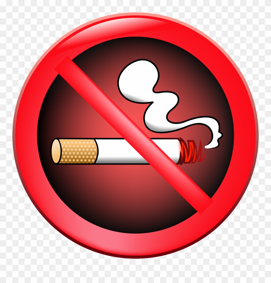 No Smoking Prohibition Sign Png Clipart - Circle Transparent Png