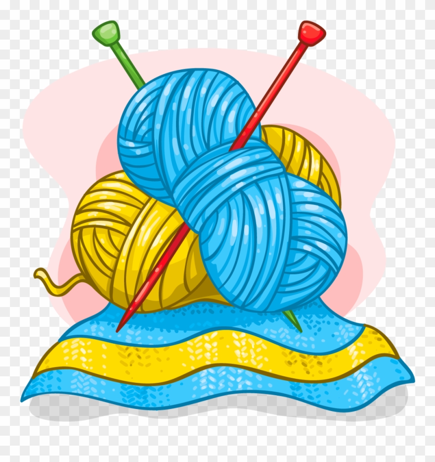 Banner Free Download Clipart Knitting - Knitting And Crochet Clipart - Png Download