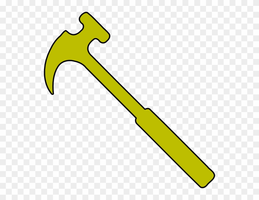Gold Hammer Clip Art - Png Download