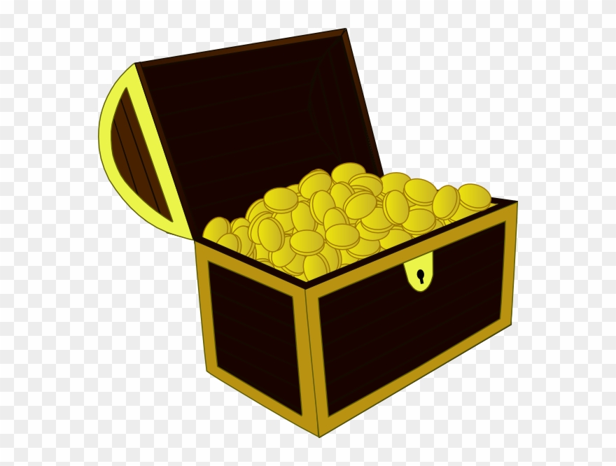 Cartoon Open Treasure Chest Clipart