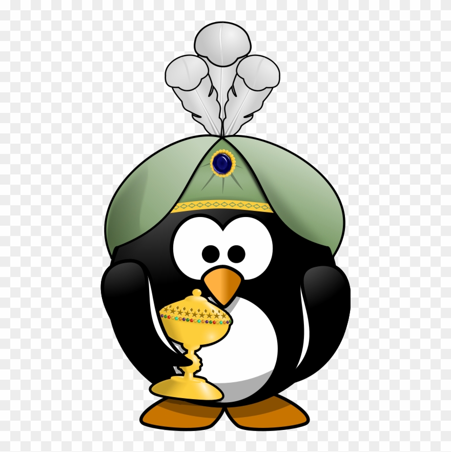 Oriental Penguin - Cartoon Penguin Clipart