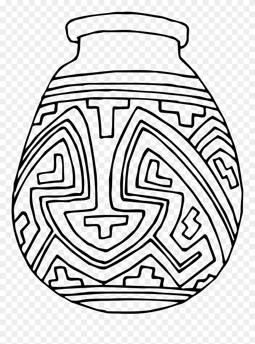 Clip Art Details - Symmetry Vase Clipart - Png Download