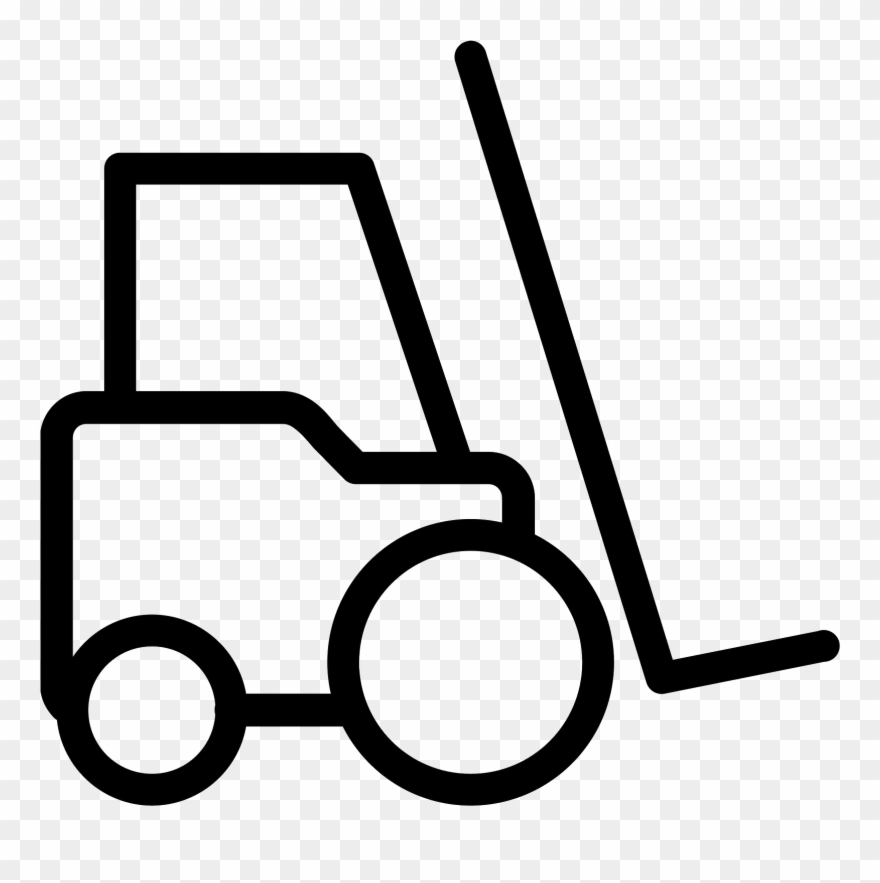 Fork Lift Icon Free - Forklift Blue Icon Png Clipart