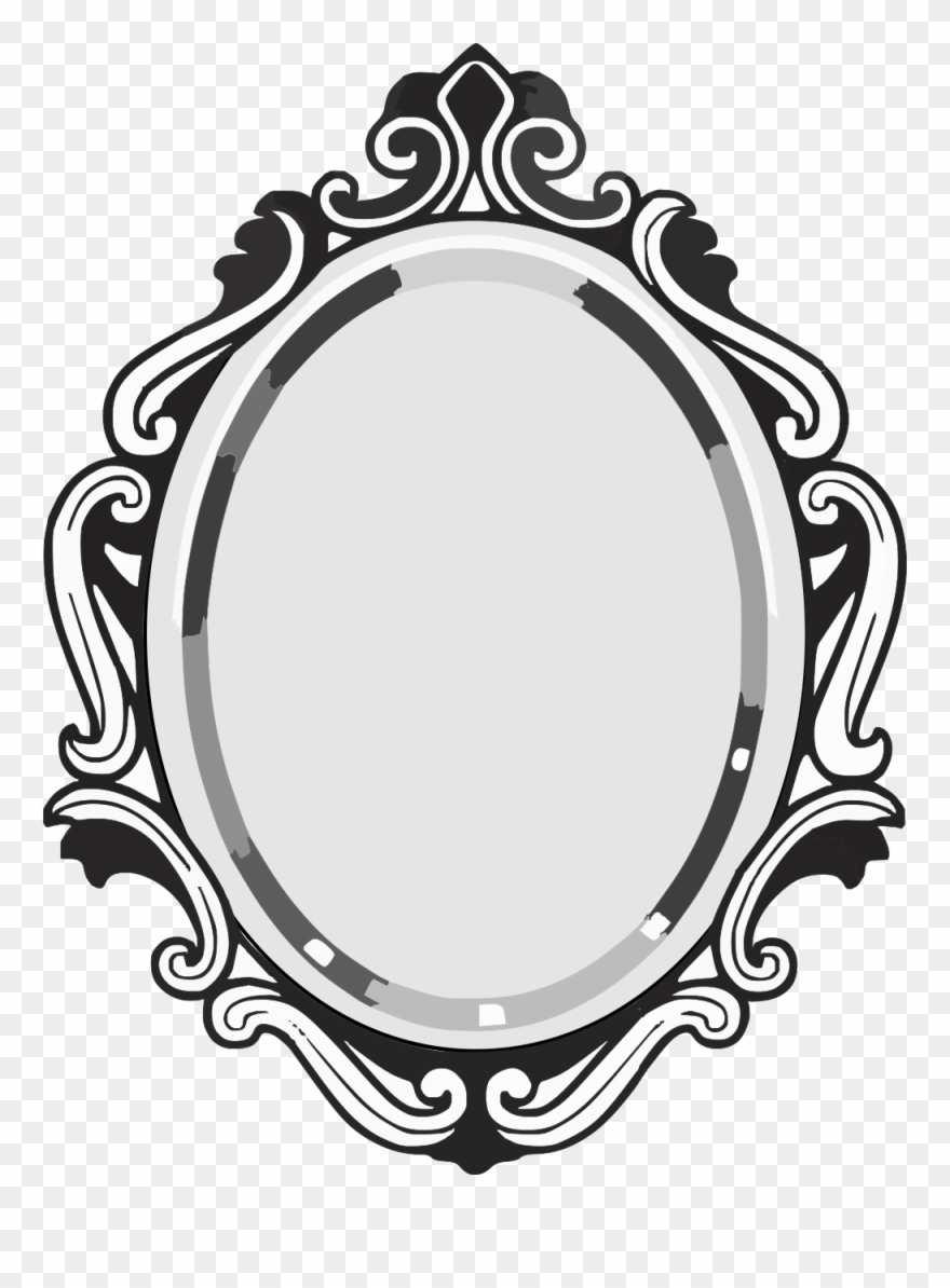 File - Lustro 004 - Svg - Drawings Of A Mirror Clipart