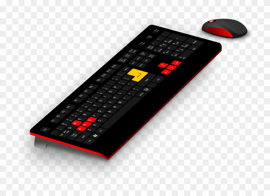 Generic Gaming Keyboard/mouse Clipart - Gaming Keyboard And Mouse Clipart - Png Download