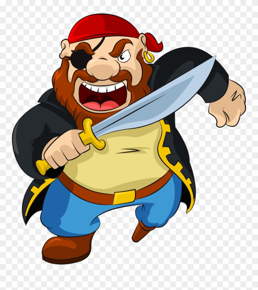 Pirata Pirate Clip Art, Pirate Theme, Pirate Party, - Pirate Cartoon - Png Download