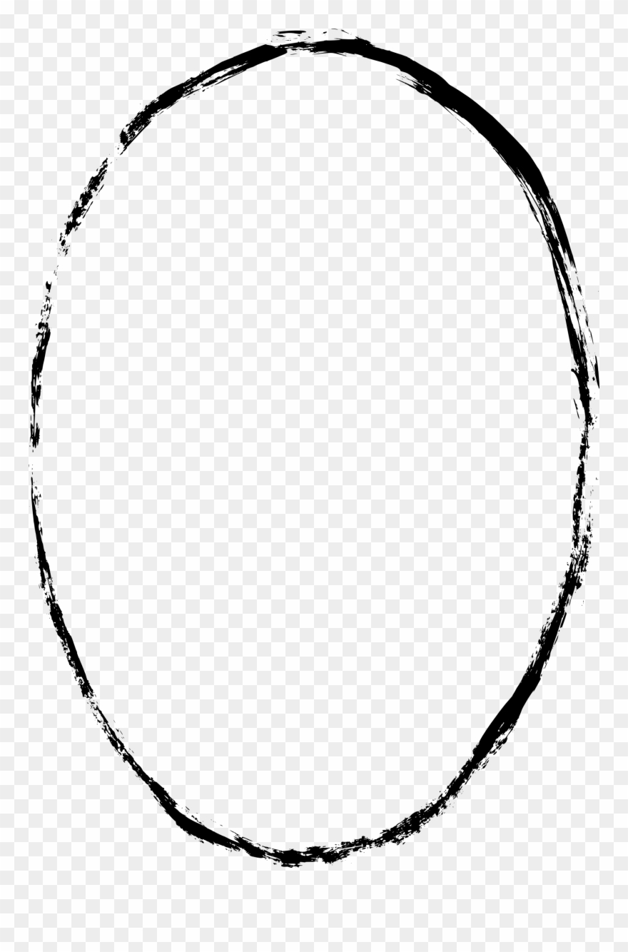 Black Oval Frame Png - Clip Art Transparent Png
