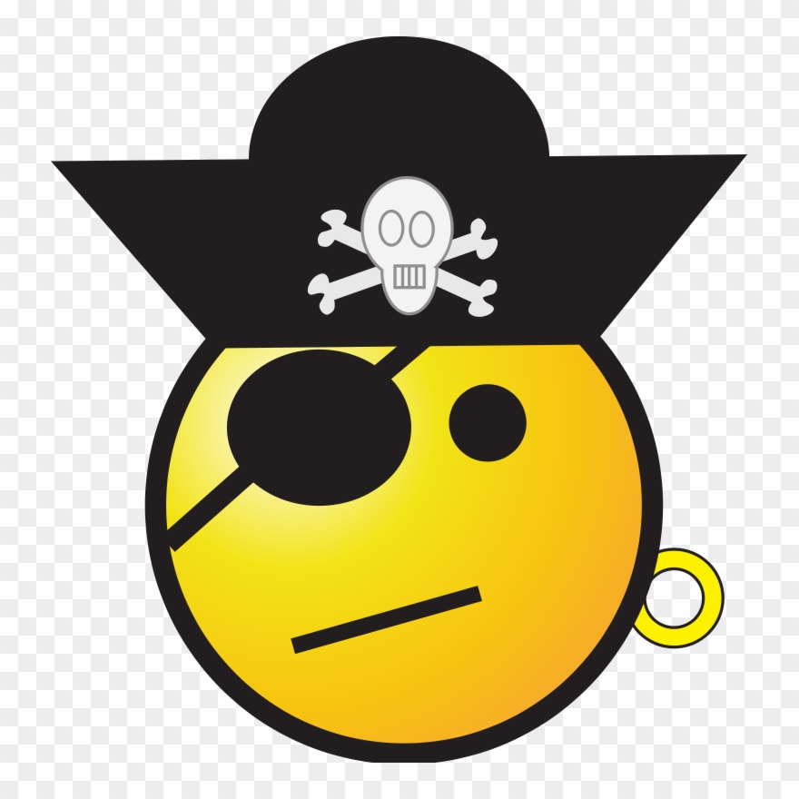 Pirate Clipart Octopus - Pirate Smiley - Png Download
