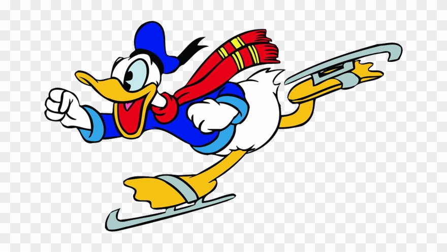 Disney Clipart Ice Skating - Disney Characters Ice Skating - Png Download