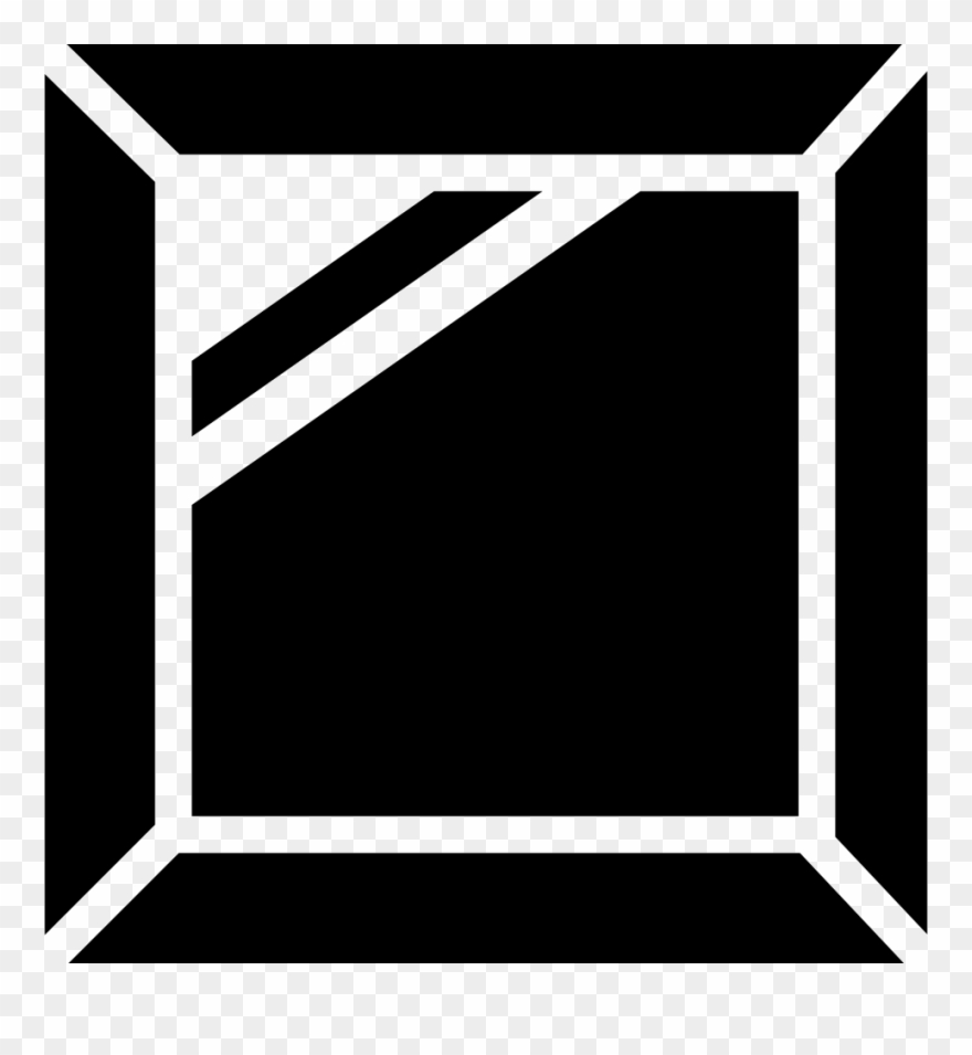 Mirror Clipart Square Mirror - Square Mirror Icon - Png Download