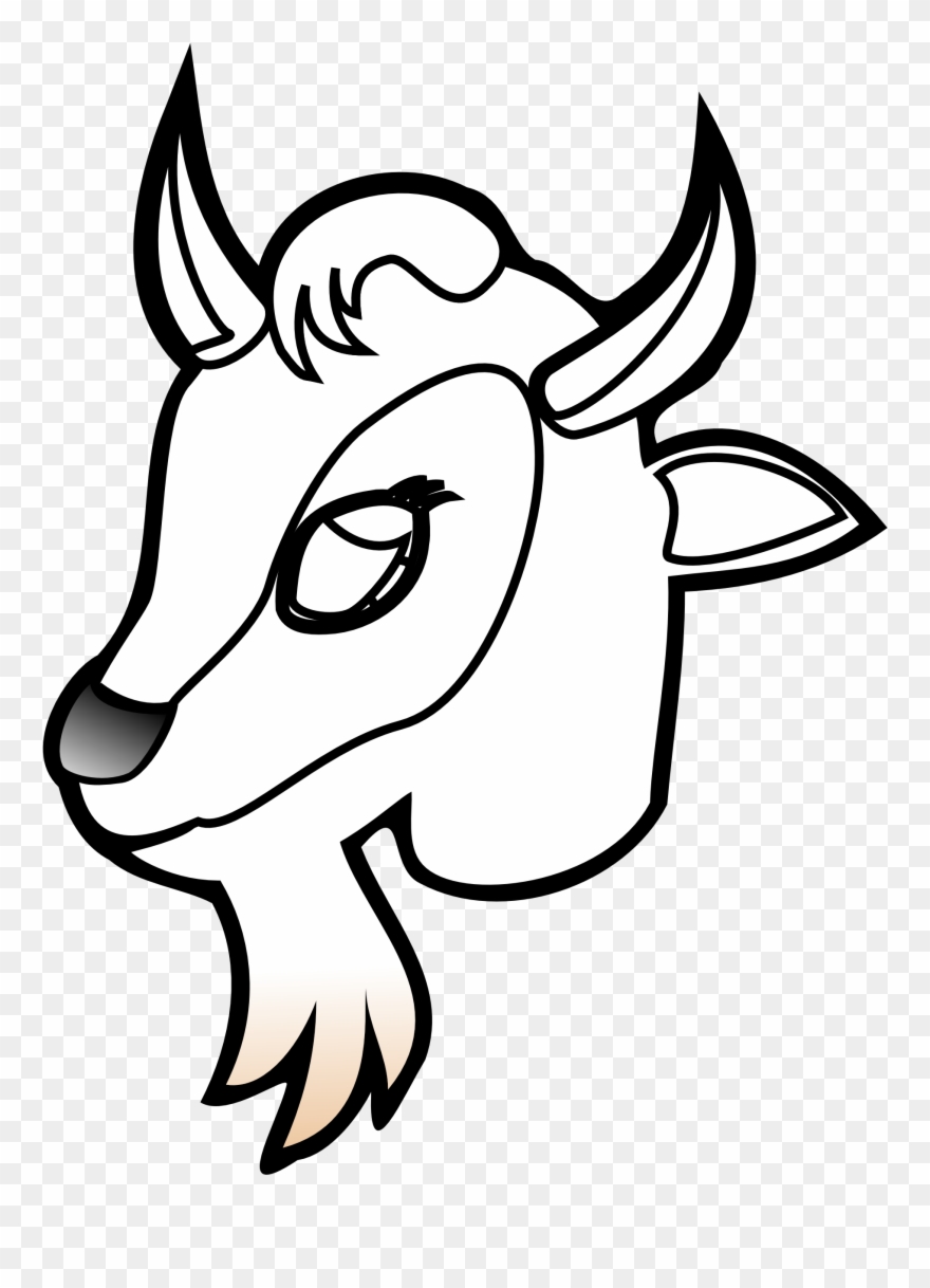 Goat Clipart Goat Head - Cau Lac Bo Bong Da - Png Download