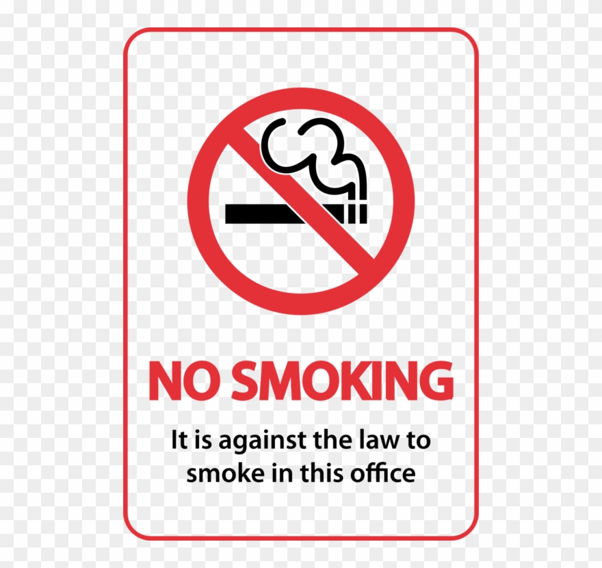 Smoking Ban Cigarette Smoke Tobacco Smoking - No Smoking Sign A5 Clipart