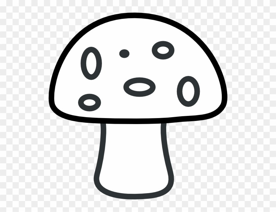 Colouring Pages Of Mushroom Clipart
