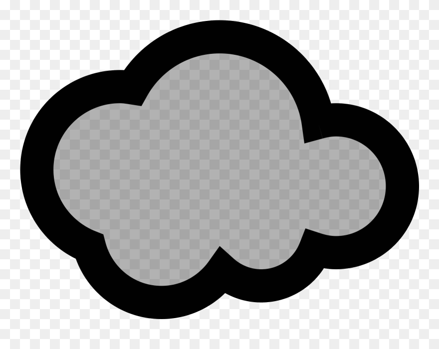 It Is A Very Simplified Looking Cloud Clipart
