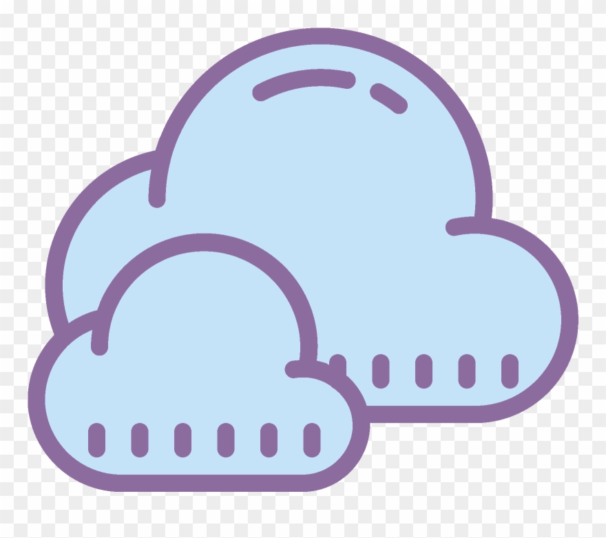 It Is A Very Simplified Looking Cloud - Clima Ventoso Clipart