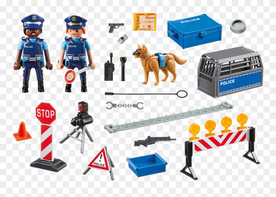 Http - //media - Playmobil - Com/i/playmobil/6924 Product - Playmobil - Police Roadblock (6924) Clipart