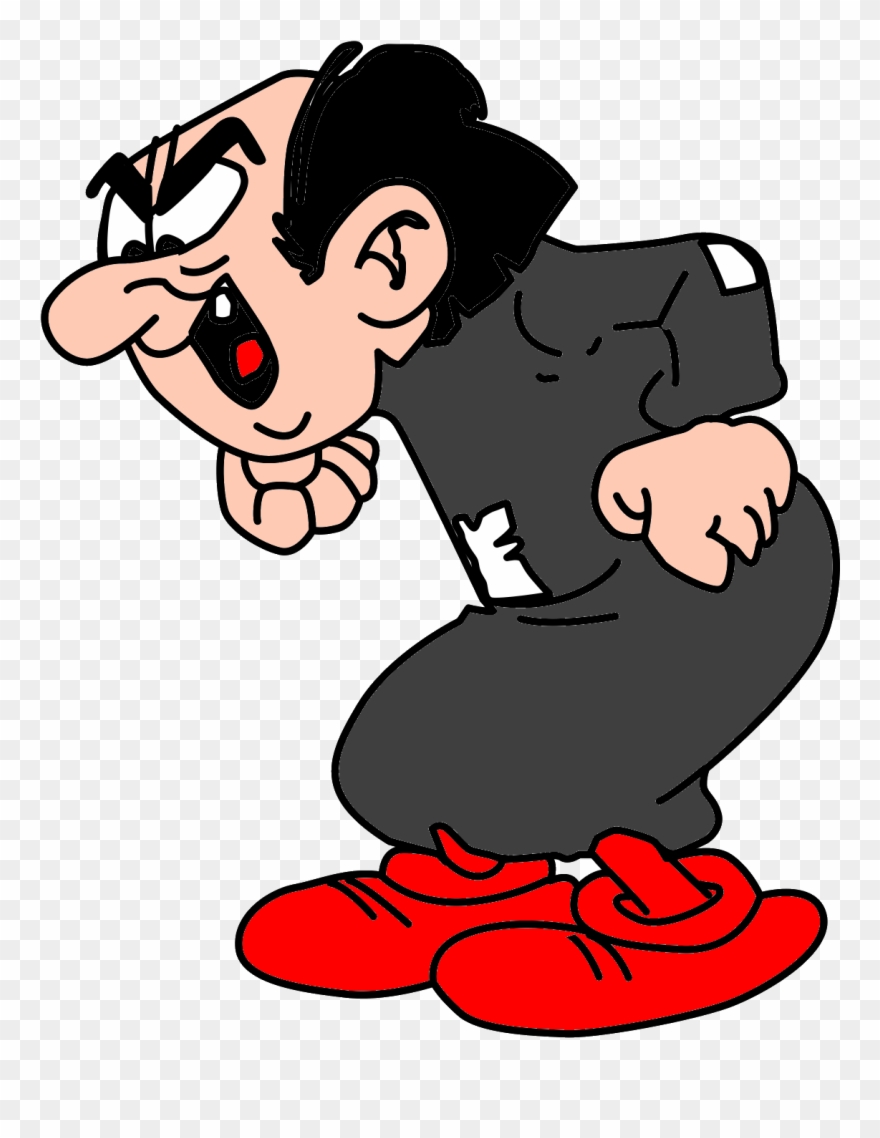 Smurf Colouring In Page Clipart