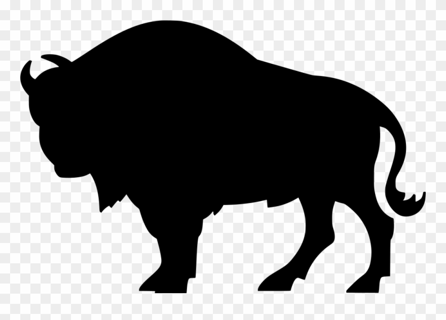 Svg Wild Pasture Free Image Icon Silh - Buffalo Clipart - Png Download