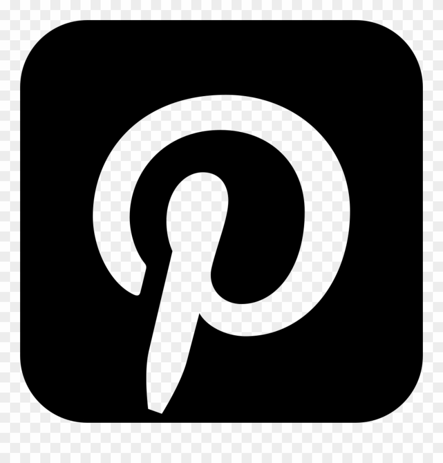 Pinterest Logo White Png Clip Art Royalty Free Library - Vecteur Logo Png Icone Transparent Png