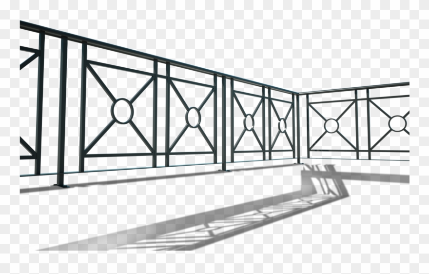 Clip Art Library Library Roof Railings Titan Forge - Iron Railing Design For Roof - Png Download