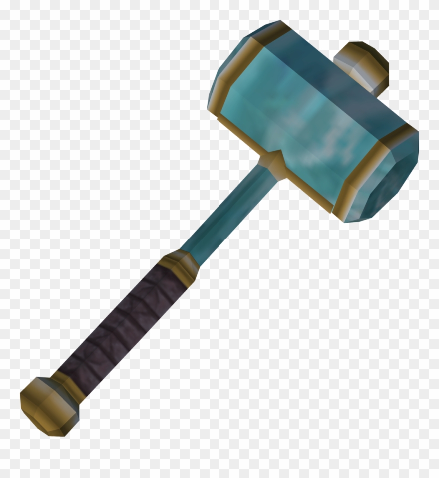 Crystal Hammer - Smithing Hammer Clipart