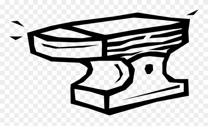 Vector Illustration Of Metalsmith Craftsman Blacksmith's - Metalsmith Clipart